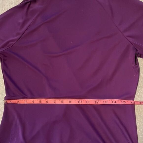 Coldwater Creek purple blouse, very soft, flowing and wrinkle-free. M (10-12) - Picture 11 of 14